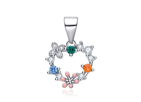 MOISS stříbrný přívěsek SRDCE