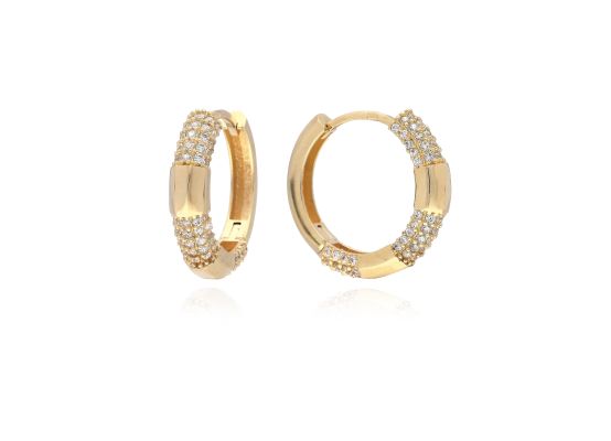 MOISS náušnice ze žlutého zlata