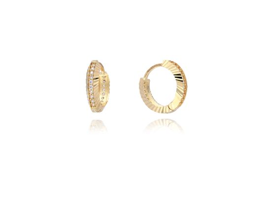 MOISS náušnice ze žlutého zlata