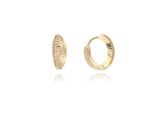 MOISS náušnice ze žlutého zlata