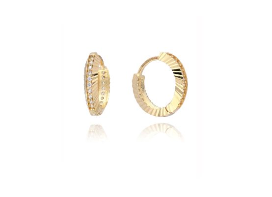 MOISS náušnice ze žlutého zlata