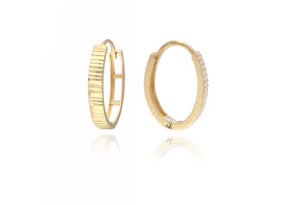 MOISS náušnice ze žlutého zlata