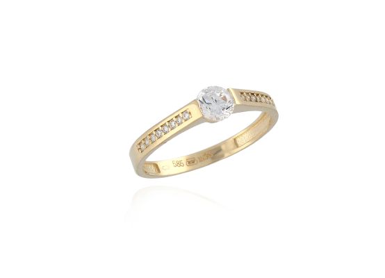 MOISS prsten ze žlutého zlata