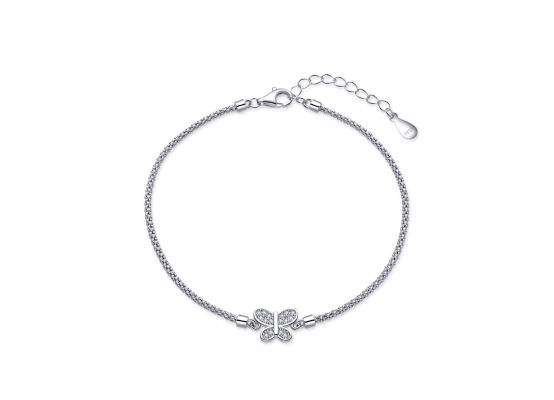MOISS stříbrný náramek MOTÝL