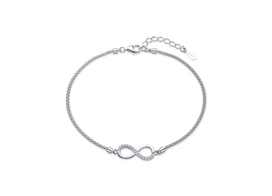 MOISS stříbrný náramek NEKONEČNO