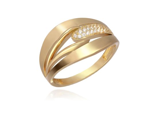 MOISS prsten ze žlutého zlata