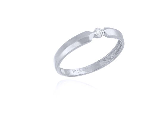 MOISS prsten z bílého zlata