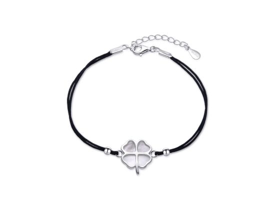 MOISS stříbrný náramek ČTYŘLÍSTEK