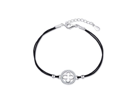 MOISS stříbrný náramek ČTYŘLÍSTEK