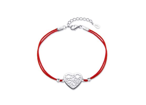MOISS stříbrný náramek SRDCE