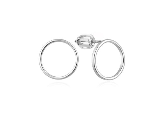 MOISS stříbrné náušnice KRUH