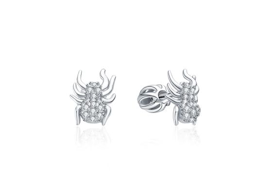 MOISS stříbrné náušnice PAVOUK