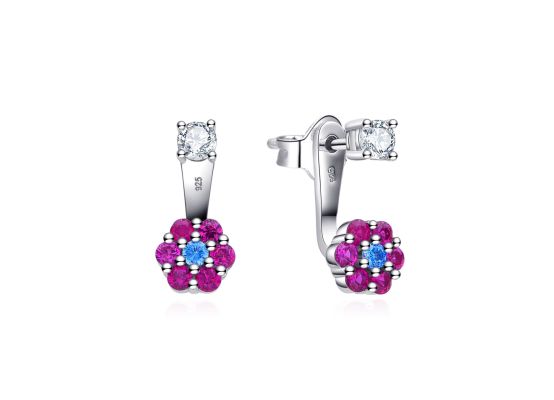 MOISS stříbrné náušnice KVĚTINA