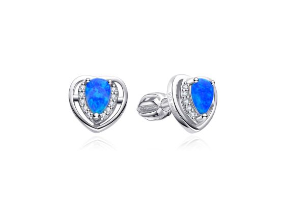 MOISS stříbrné náušnice SRDCE