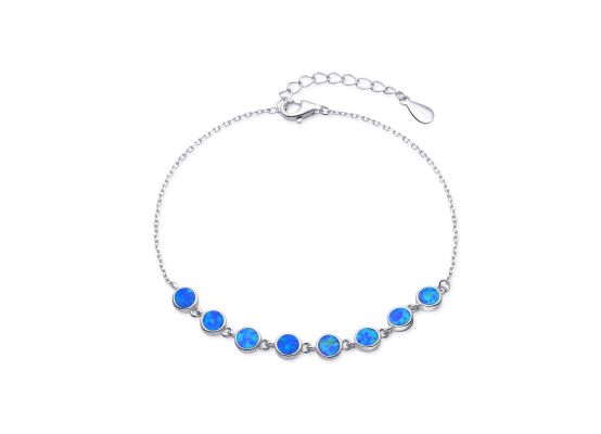 MOISS stříbrný náramek OPÁL