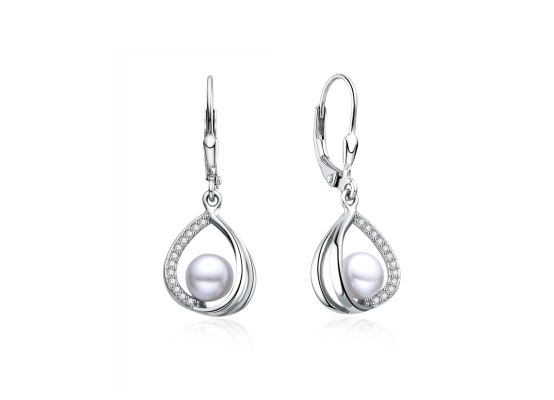 MOISS perlové stříbrné náušnice
