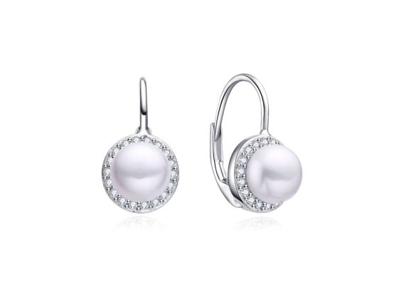 MOISS perlové stříbrné náušnice