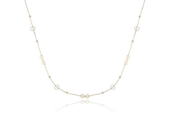 MOISS náhrdelník ze žlutého zlata SRDCE