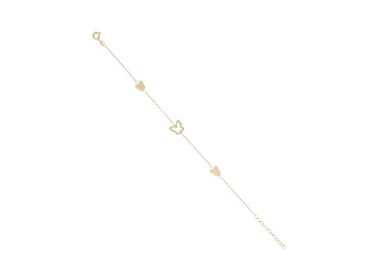 MOISS náramek ze žlutého zlata MOTÝL