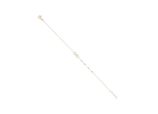 MOISS náramek ze žlutého zlata NEKONEČNO