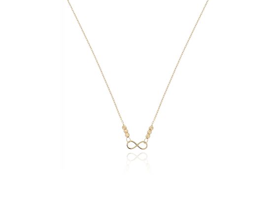 MOISS náhrdelník ze žlutého zlata NEKONEČNO
