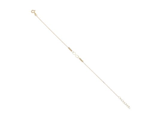 MOISS náramek ze žlutého zlata NEKONEČNO