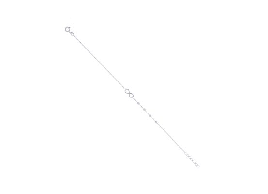 MOISS náramek z bílého zlata NEKONEČNO