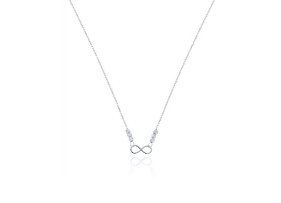 MOISS náhrdelník z bílého zlata NEKONEČNO