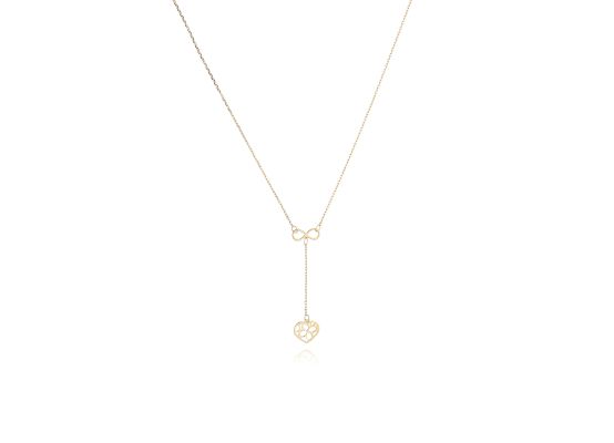MOISS náhrdelník ze žlutého zlata SRDCE