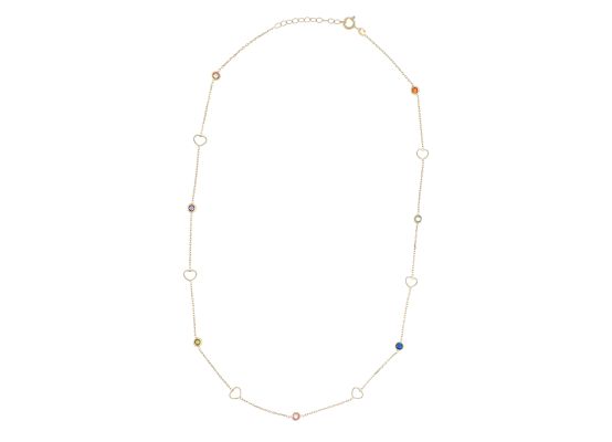 MOISS náhrdelník ze žlutého zlata SRDCE