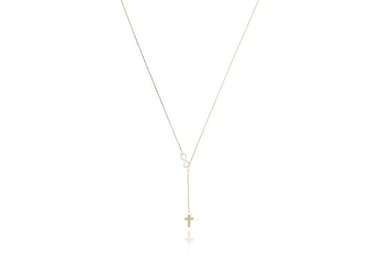 MOISS náhrdelník ze žlutého zlata KŘÍŽ
