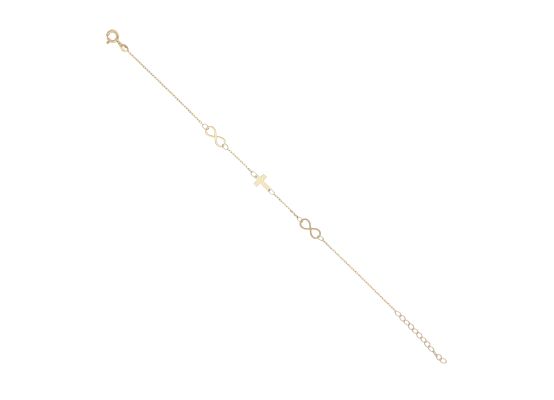 MOISS náramek ze žlutého zlata KŘÍŽ