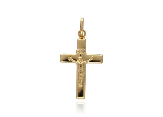 MOISS přívěsek ze žlutého zlata KŘÍŽEK