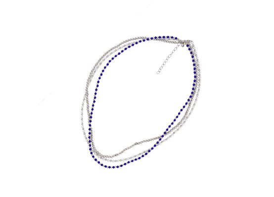 MOISS stříbrný korálkový náhrdelník