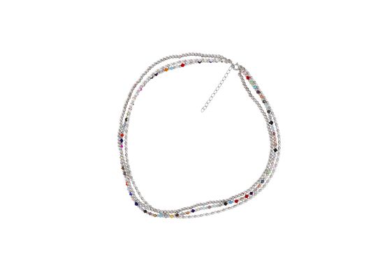 MOISS stříbrný korálkový náhrdelník