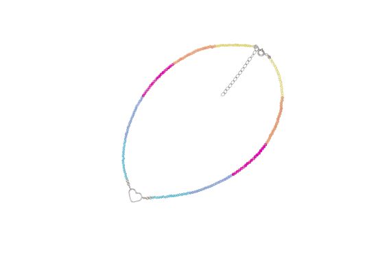 MOISS stříbrný korálkový náhrdelník