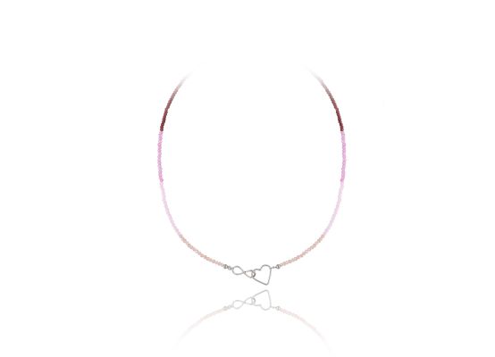 MOISS stříbrný korálkový náhrdelník