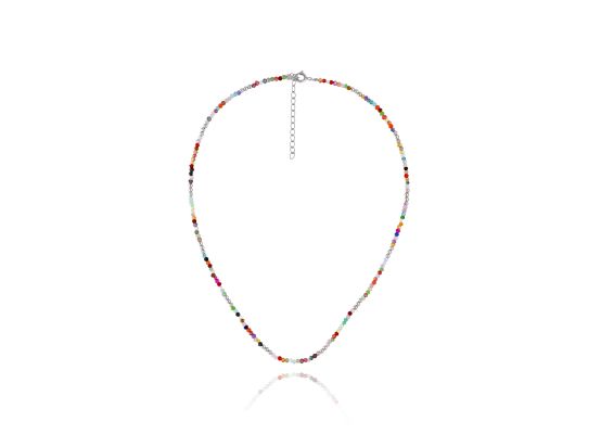 MOISS stříbrný korálkový náhrdelník