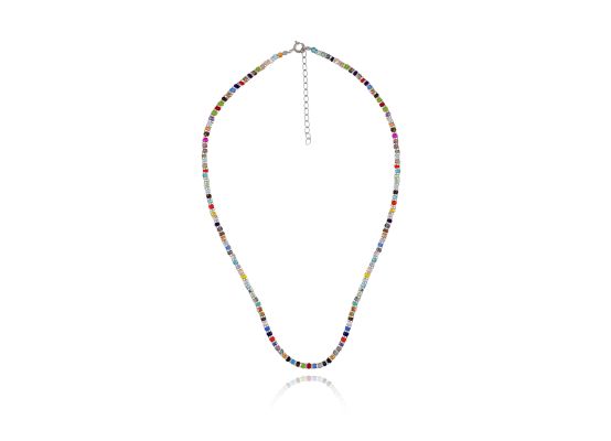 MOISS stříbrný korálkový náhrdelník