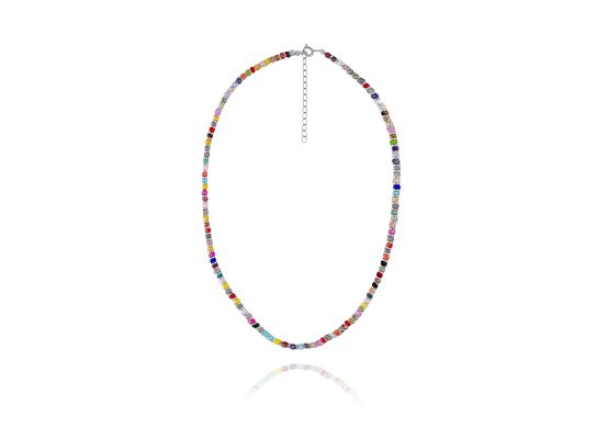 MOISS stříbrný korálkový náhrdelník