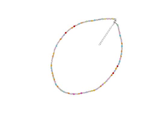 MOISS stříbrný korálkový náhrdelník