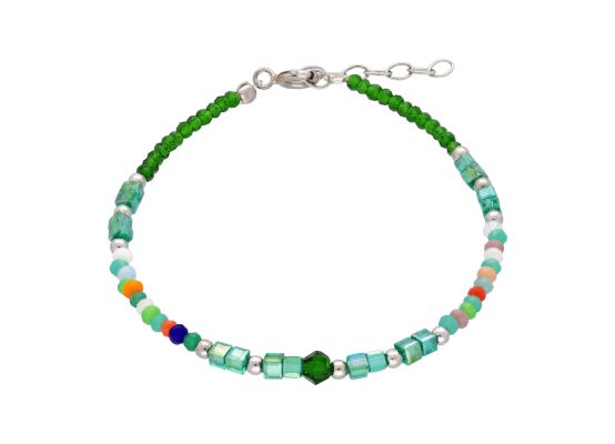 MOISS stříbrný korálkový náramek