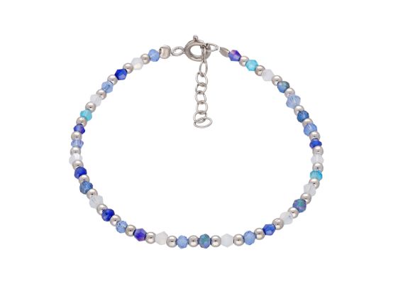 MOISS stříbrný korálkový náramek