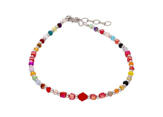 MOISS stříbrný korálkový náramek