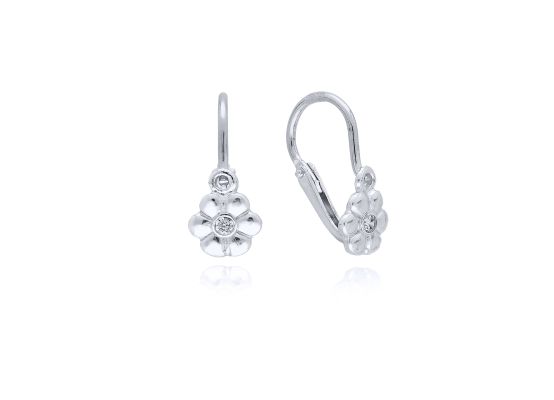 MOISS dětské náušnice z bílého zlata