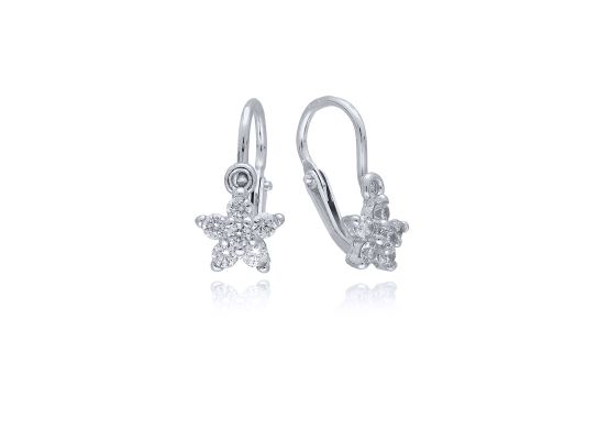 MOISS dětské náušnice z bílého zlata