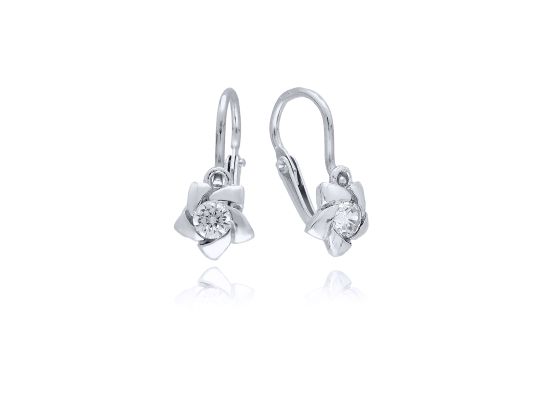 MOISS dětské náušnice z bílého zlata