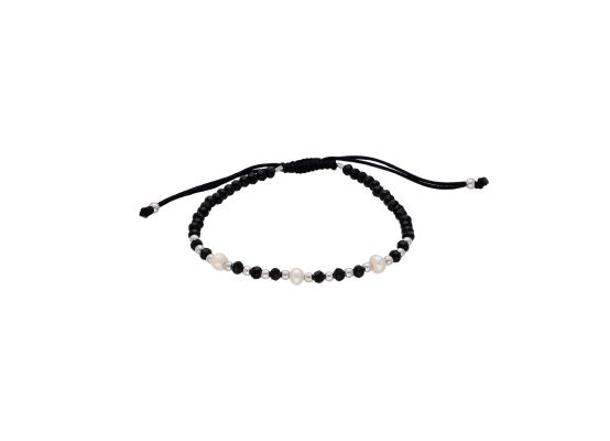 MOISS provázkový náramek s kuličkami
