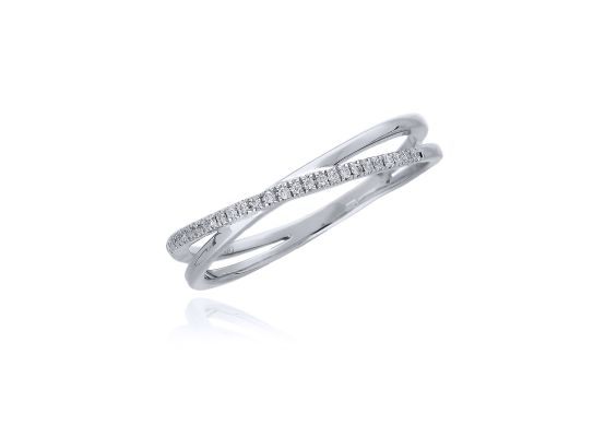 MOISS diamantový prsten z bílého zlata