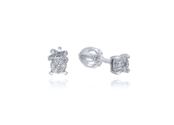 MOISS diamantové náušnice z bílého zlata